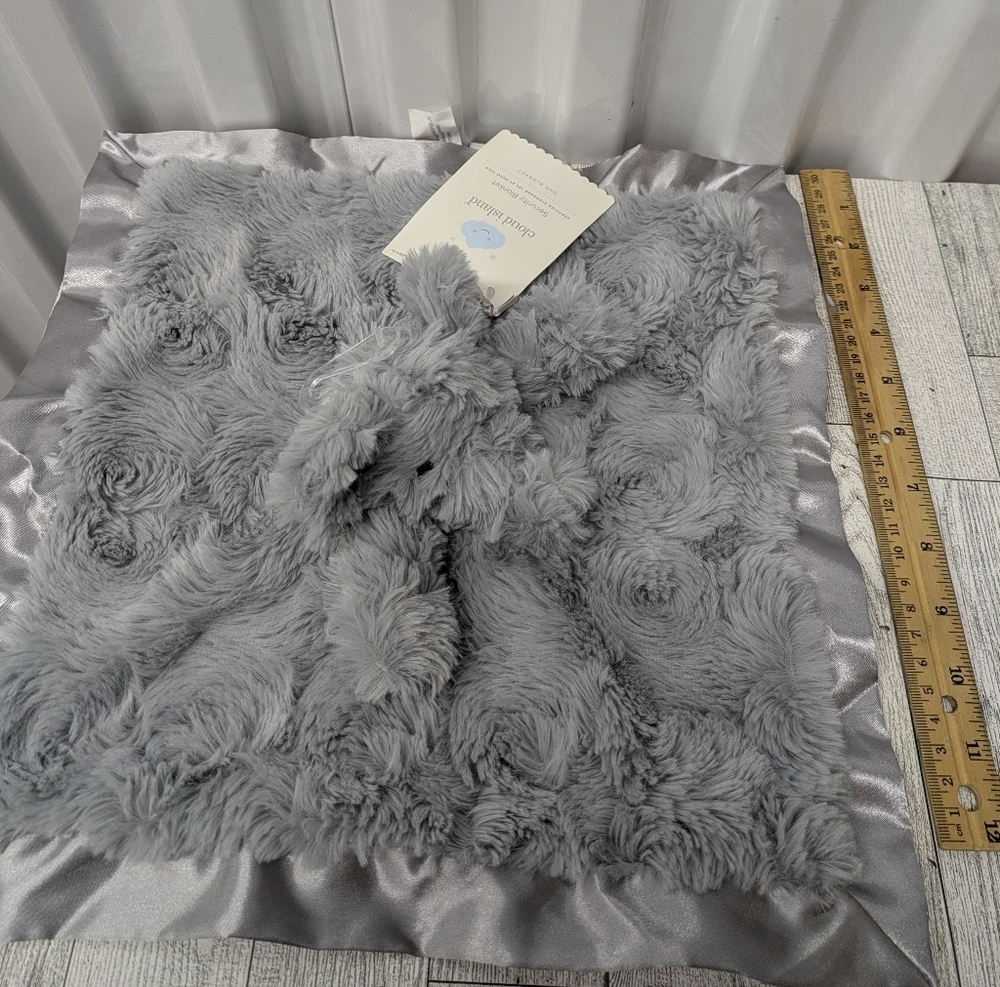 Gray Plush Throw Baby Blanket